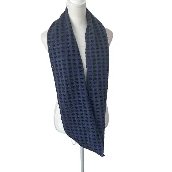 Echo Design Blue and Gray Knit Infinity Scarf One Size NEW